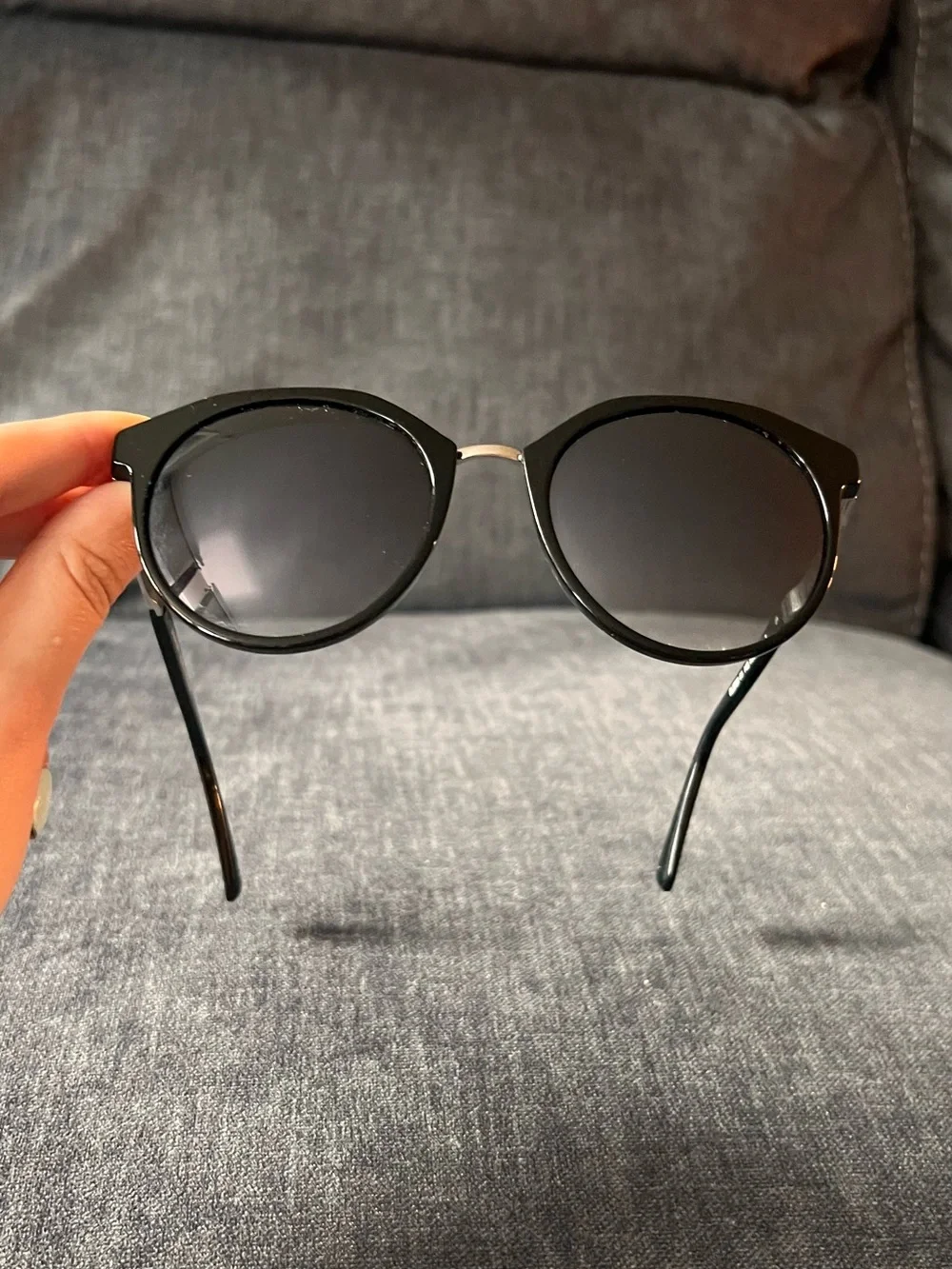 Balmain Black Round Sunglasses - Classic Style